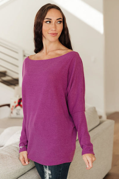 Snowed In Sweater in Magenta