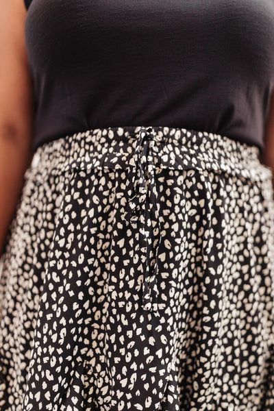 Spotted Swing Skirt