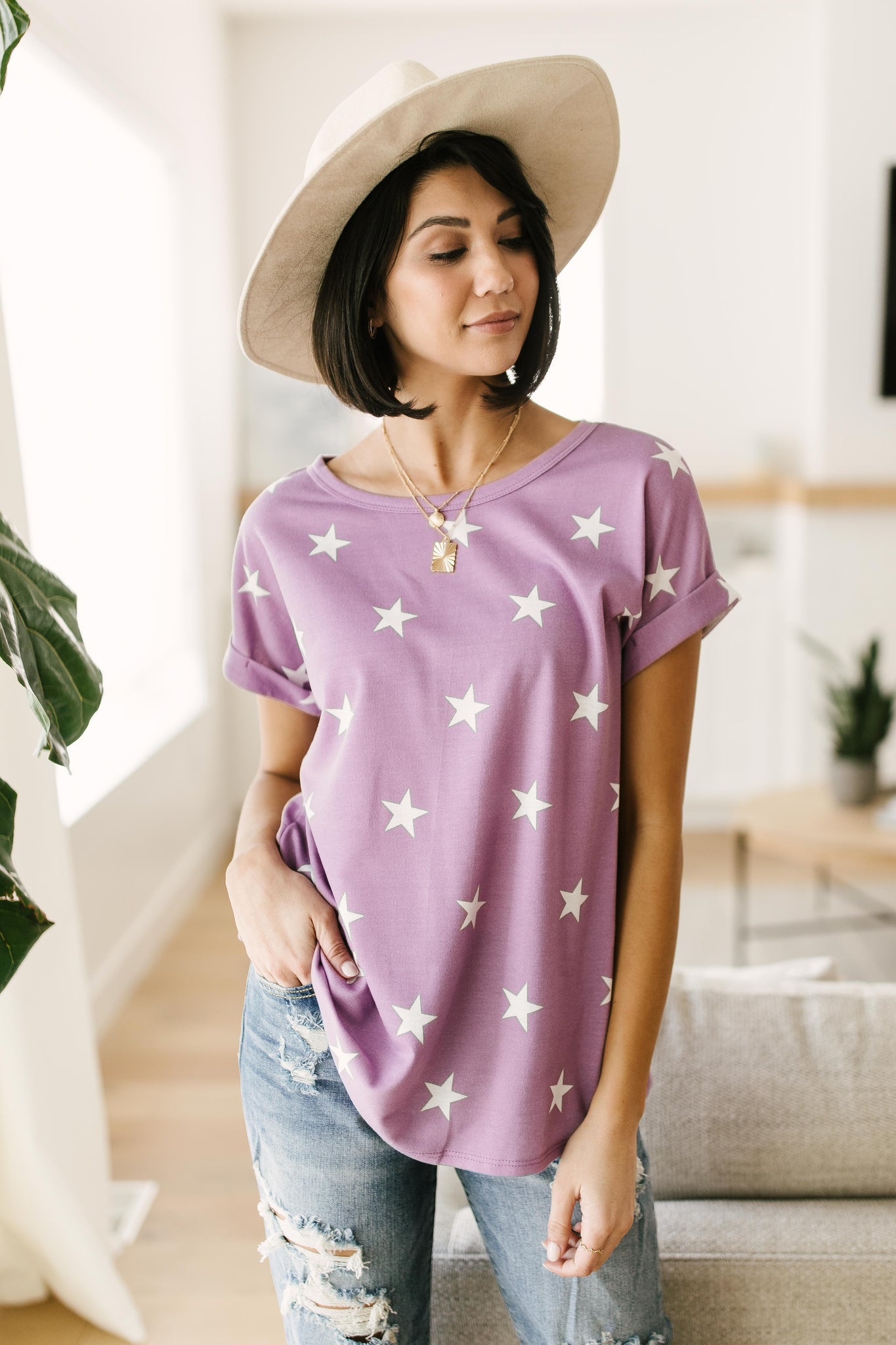 Star Of The Show Top In Lilac