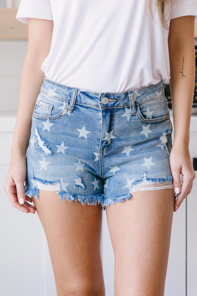 Star Power Cutoff Shorts