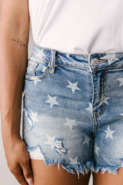 Star Power Cutoff Shorts