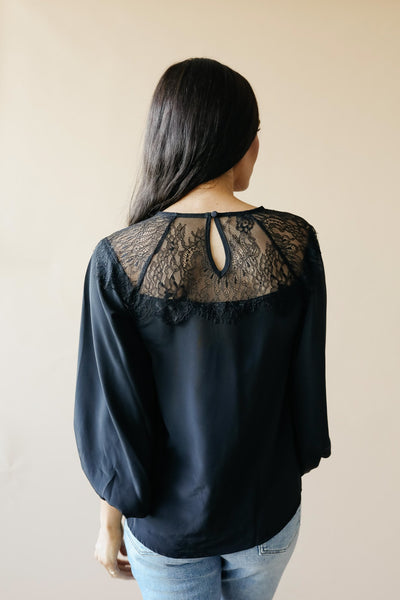 Straight Laced Blouse In Black