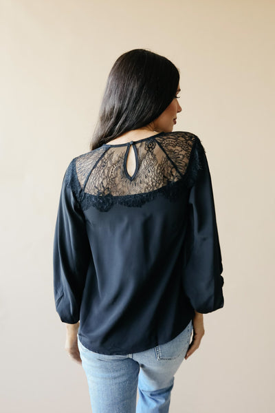 Straight Laced Blouse In Black