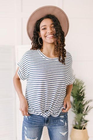 Stripes You'll Knot Forget Top