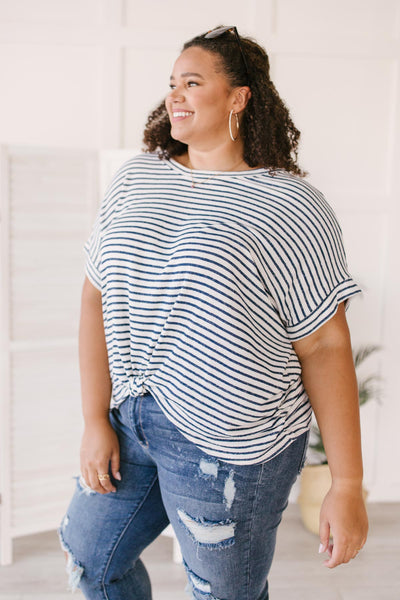 Stripes You'll Knot Forget Top