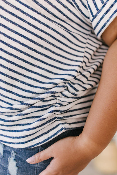 Stripes You'll Knot Forget Top