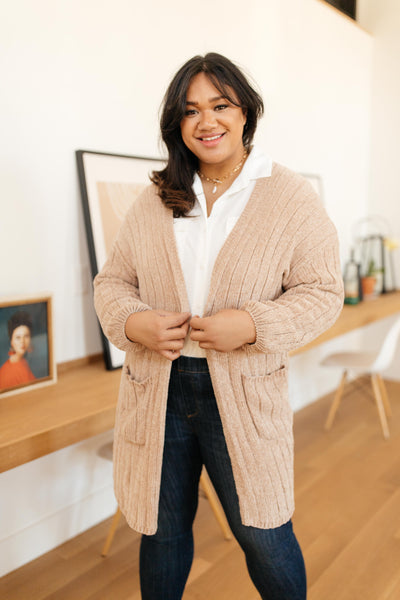 Sunday Morning Cardigan in Almond