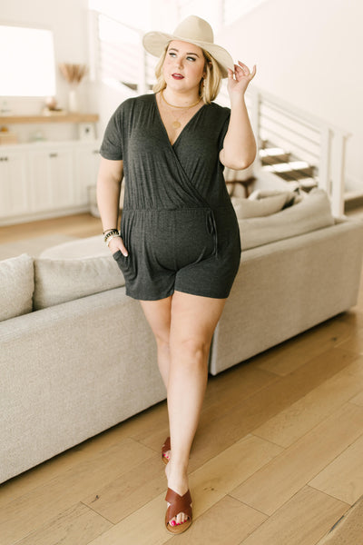 Surplice Shadow Romper