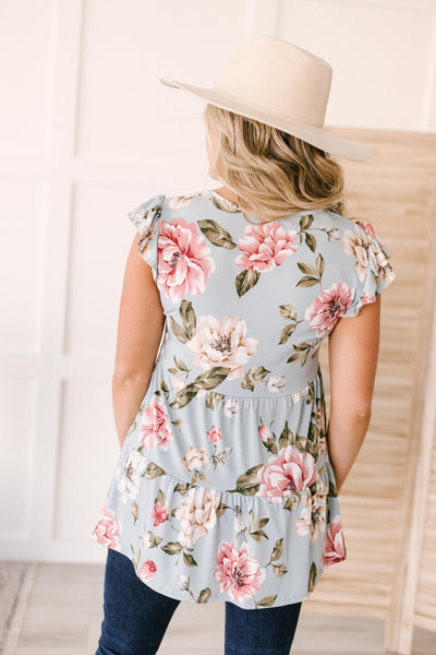 Sweet Sage Floral Top