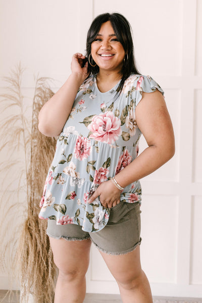 Sweet Sage Floral Top