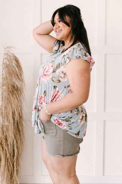 Sweet Sage Floral Top