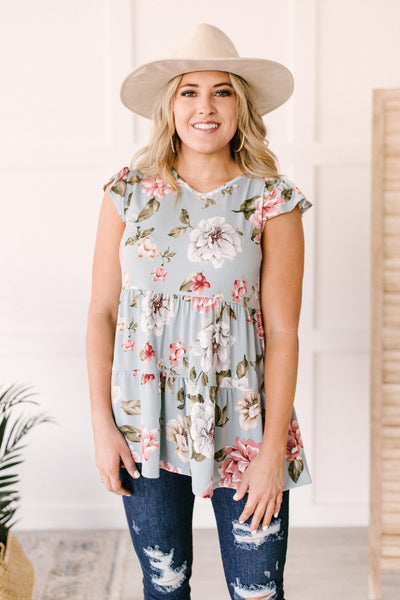 Sweet Sage Floral Top