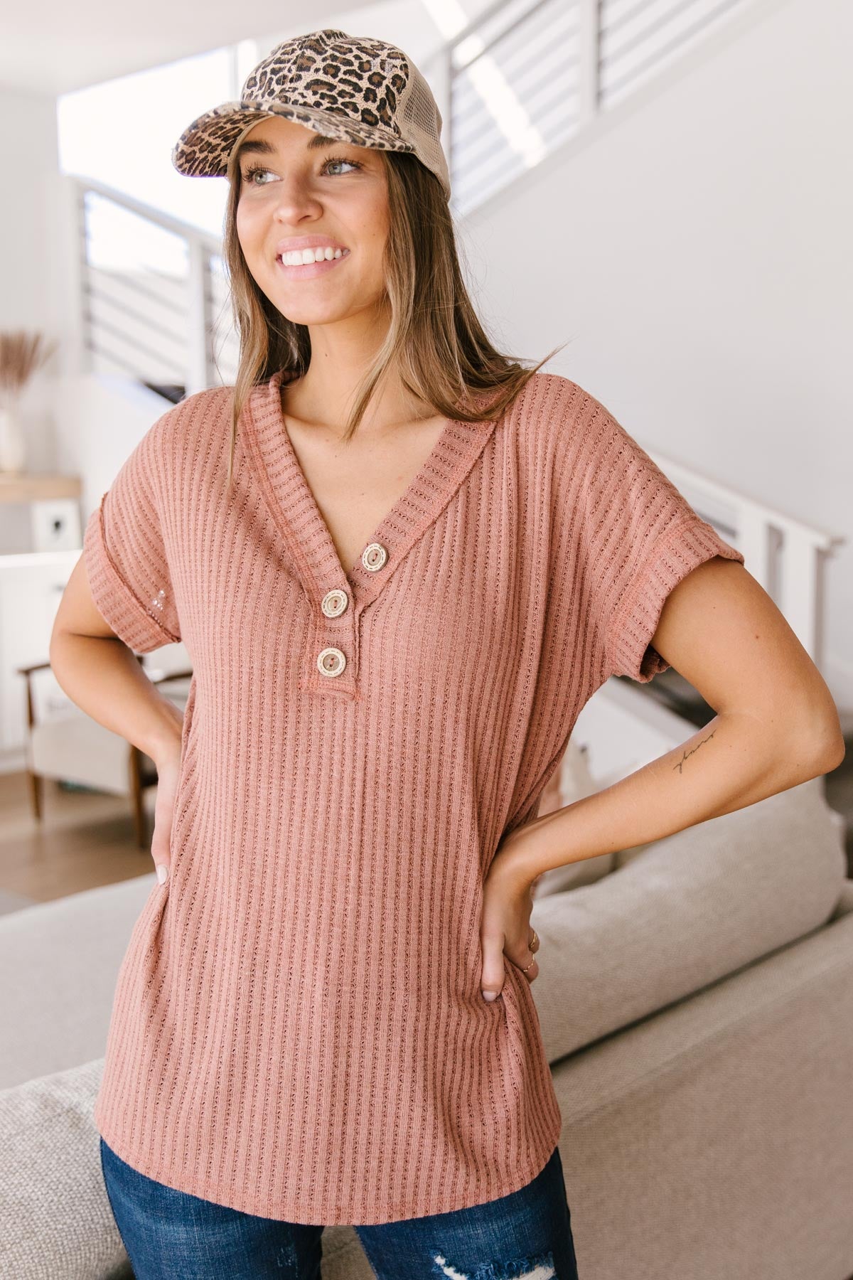 Sweet Surrender Top in Mauve