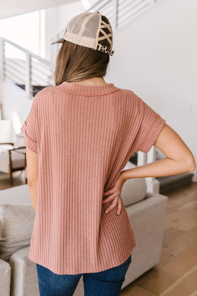 Sweet Surrender Top in Mauve