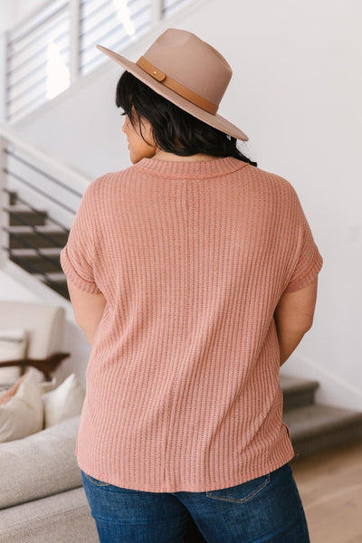 Sweet Surrender Top in Mauve