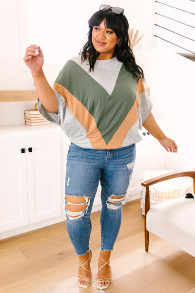 The Kourtney Chevron Top