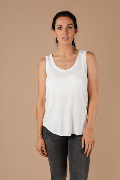 Tank Heavens Off-White Tank Top