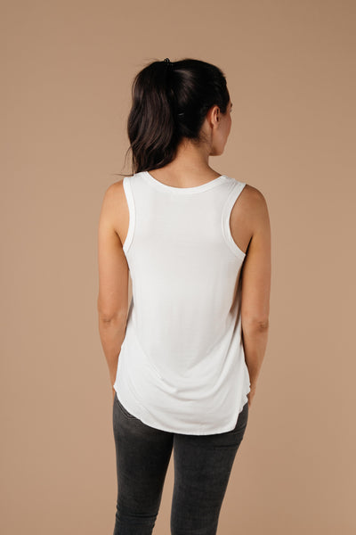 Tank Heavens Off-White Tank Top