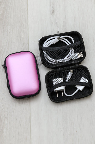 Tech Accessory Pouch In Pink