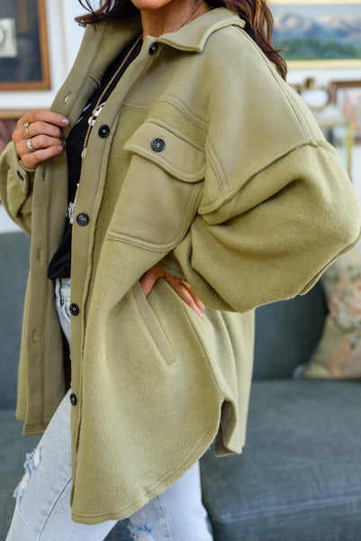 Tell My Story Button Up Shacket