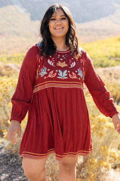 The Fall Embroidery Dress
