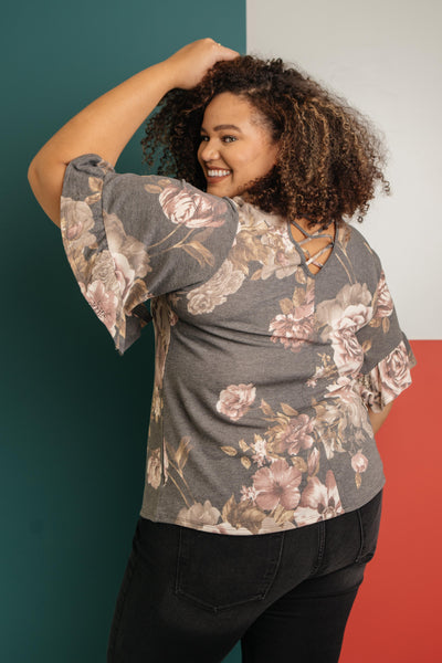 The Flirty Sleeve Floral Blouse