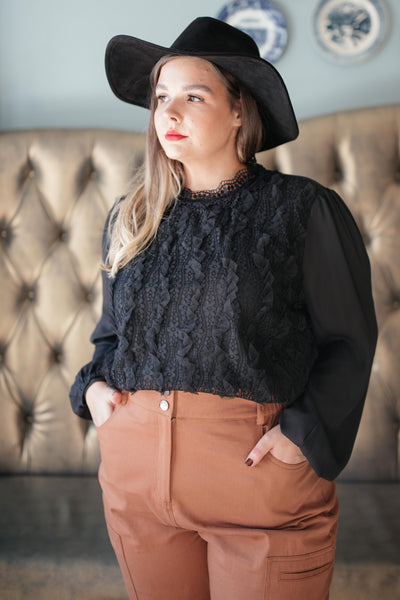 Grace Black Lace Blouse