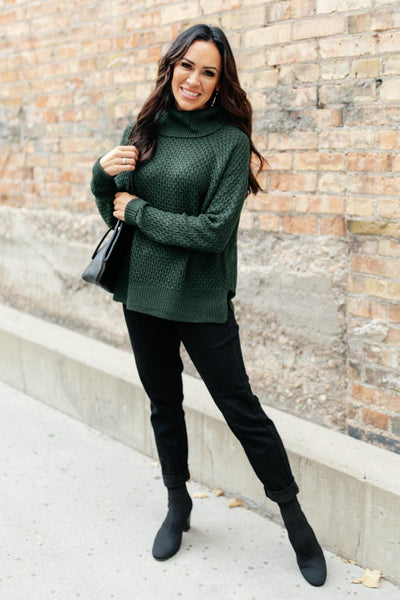 The Kelsey Sweater in Hunter Green