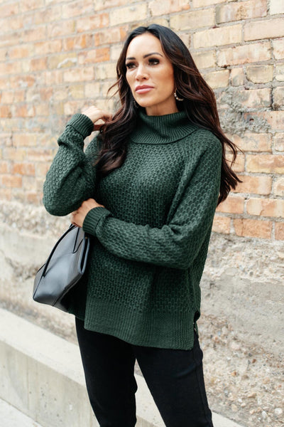 The Kelsey Sweater in Hunter Green