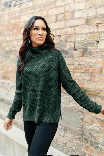 The Kelsey Sweater in Hunter Green