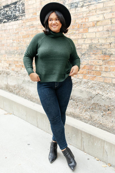 The Kelsey Sweater in Hunter Green