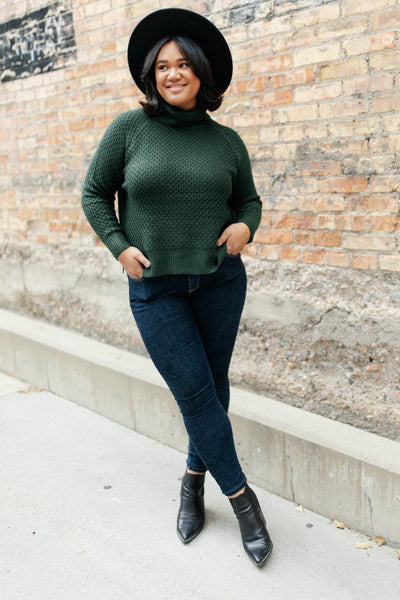 The Kelsey Sweater in Hunter Green