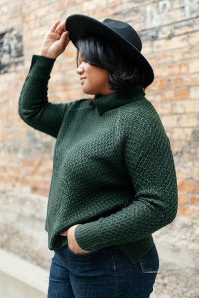 The Kelsey Sweater in Hunter Green