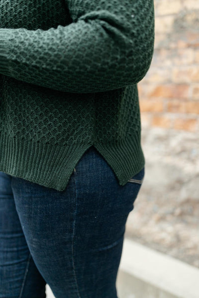 The Kelsey Sweater in Hunter Green