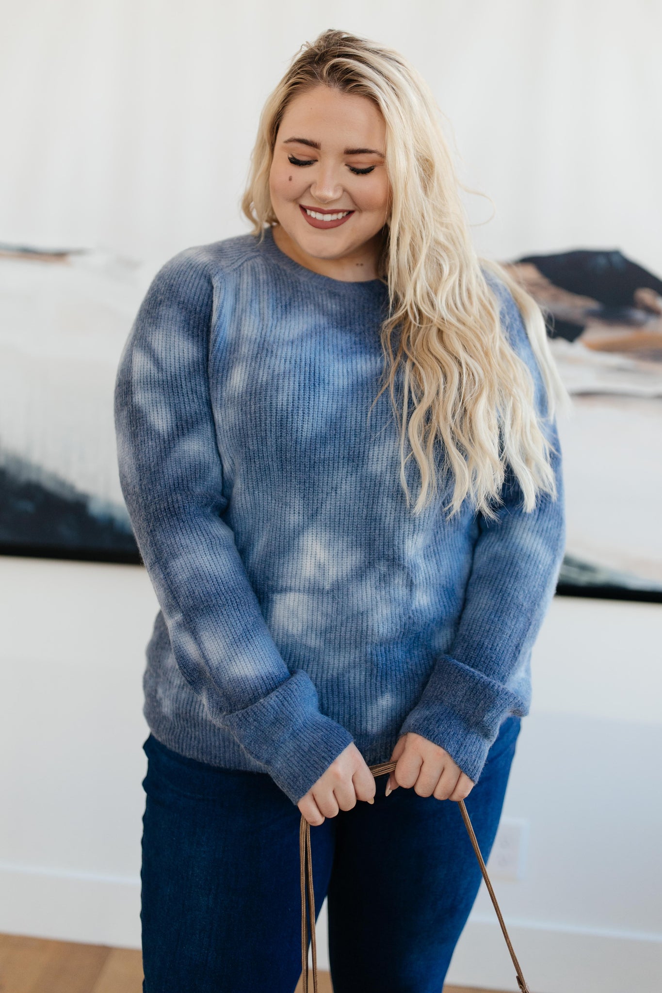 Margo Long Sleeve Top in Blue