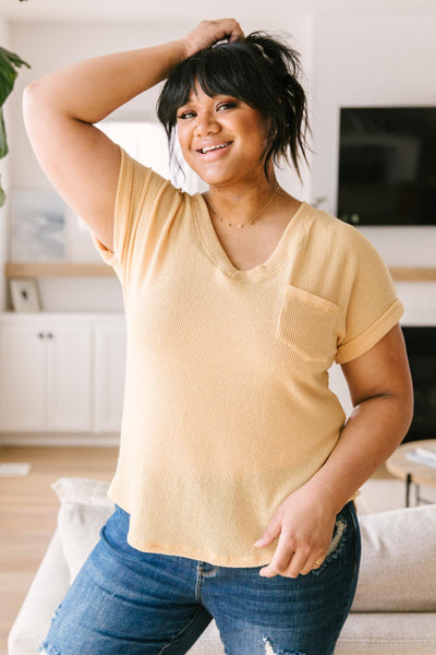 The Morning Bird Top in Pastel Yellow