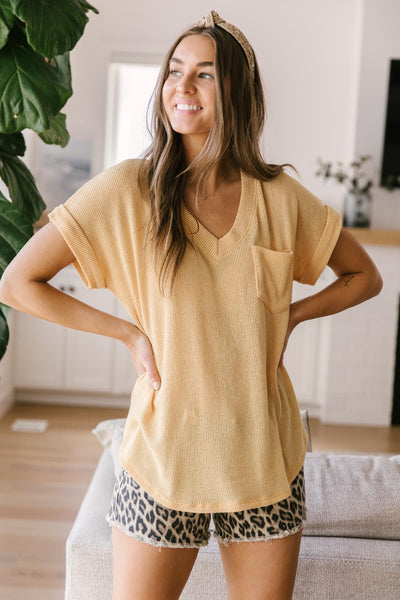 The Morning Bird Top in Pastel Yellow