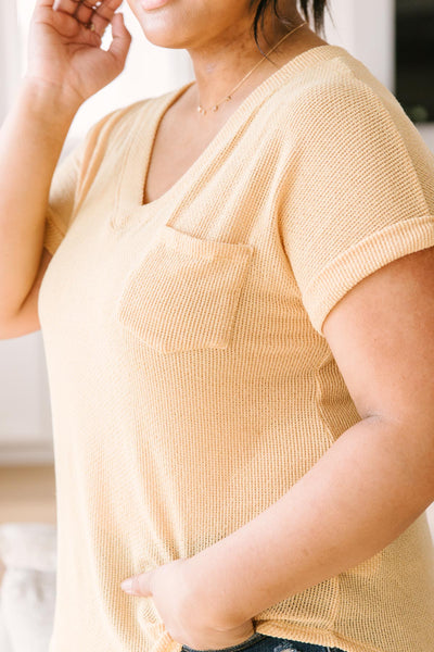 The Morning Bird Top in Pastel Yellow