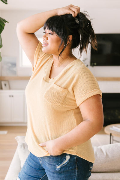 The Morning Bird Top in Pastel Yellow