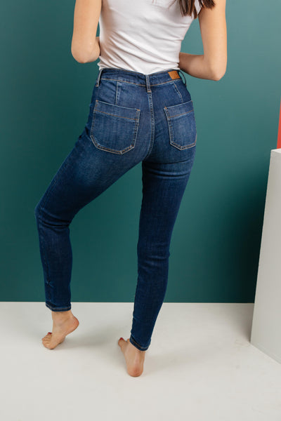 The One With Unique Pockets Medium Wash Jeans