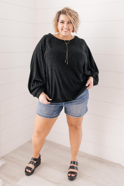 Simple Sass Top in Black