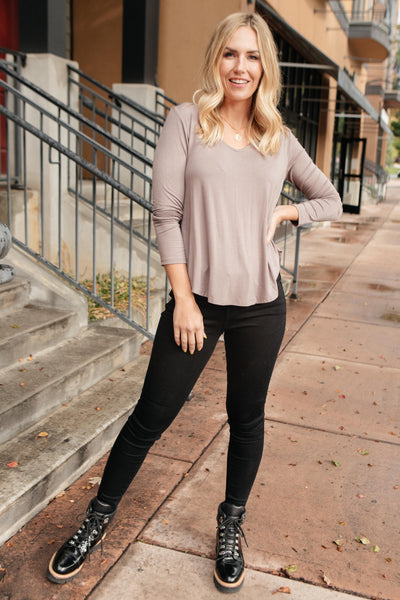 The Wendi Top in Ash