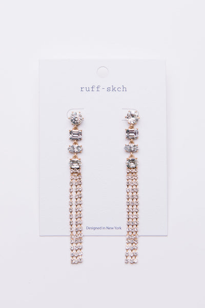 Tiered Tassel Drop Earrings