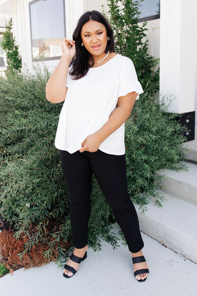 Tiered Top in White