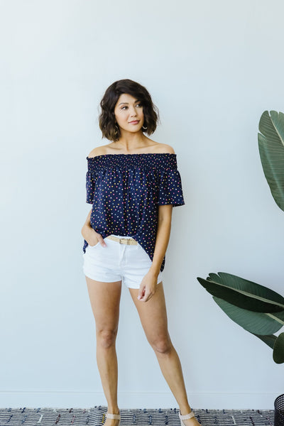 Tiny Twinkling Top In Navy