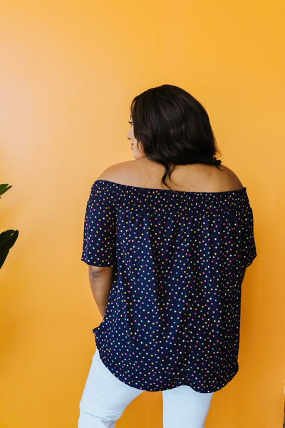 Tiny Twinkling Top In Navy