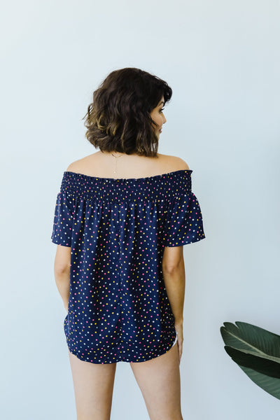 Tiny Twinkling Top In Navy