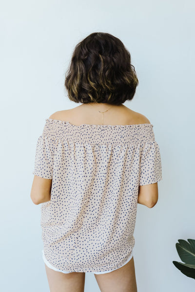 Tiny Twinkling Top In Taupe