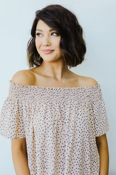 Tiny Twinkling Top In Taupe