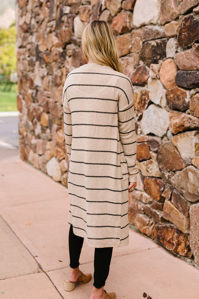 Top Of The Class Taupe Cardi